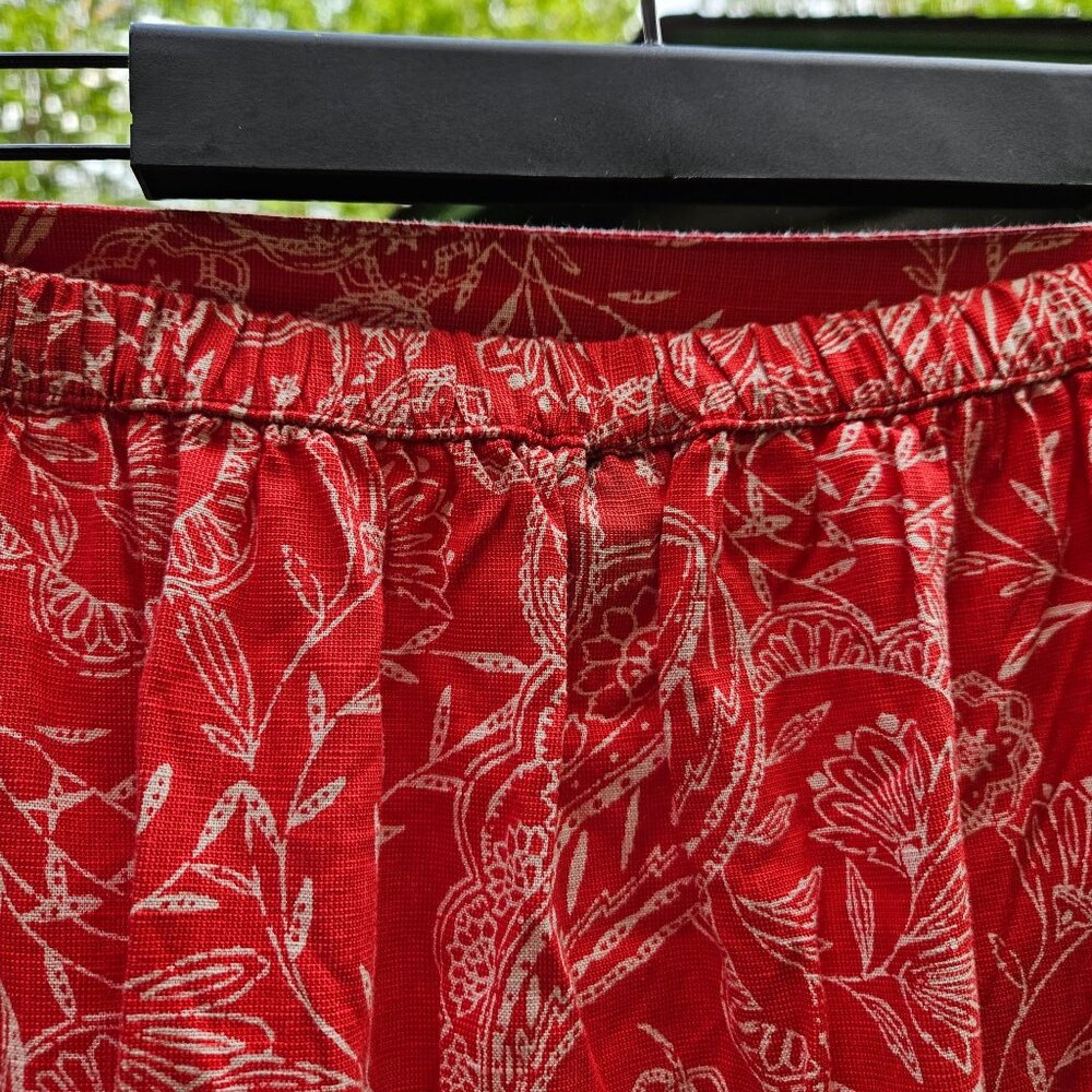 Universal Thread Womens Coral Paisley Ruffle Wrap Skirt XXL Cotton/Rayon Blend - Picture 15 of 16